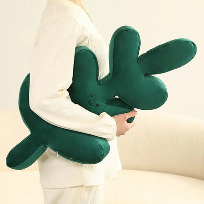 Green Leaf Plush Pillows